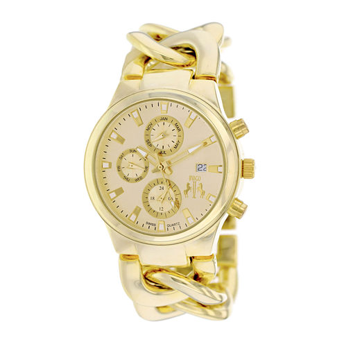 Jivago Lev Womens Gold-Tone Bracelet Watch