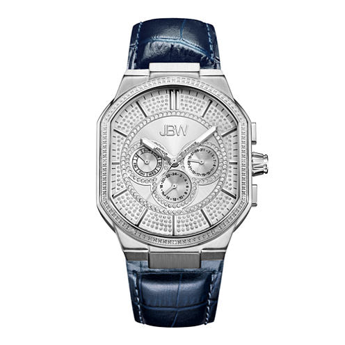 JBW Orion 0.12 C.T.W Diamond Accent Mens Blue Strap Watch-J6342a