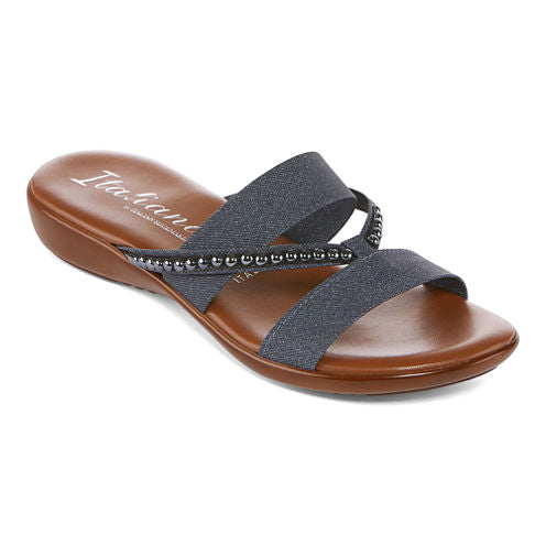 Italiana By Italian Shoemakers Debbie Womens Slide Sandals