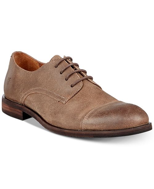 Men's Scott Cap-Toe Suede Oxfords, Created for Macy's