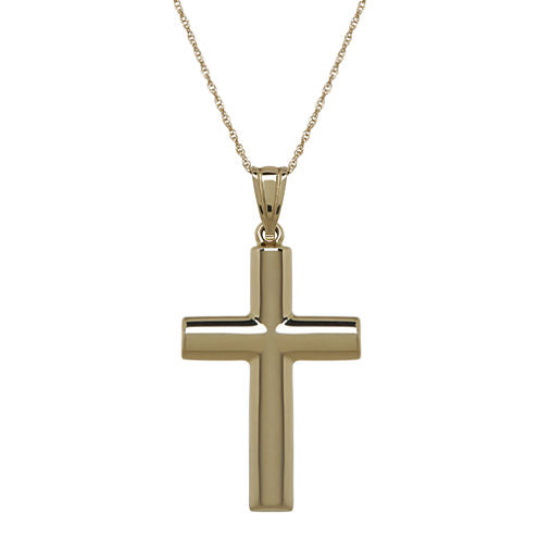 Infinite Gold™ 14K Yellow Gold Cross Pendant Necklace