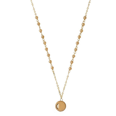 Infinite Gold™ 14K Yellow Gold Beaded Pendant Necklace