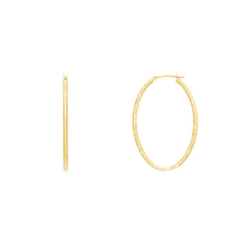 Infinite Gold 14K Gold 40mm Hoop Earrings