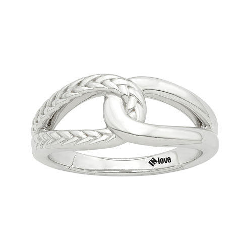 IN Love 14K White Gold Infinity Ring