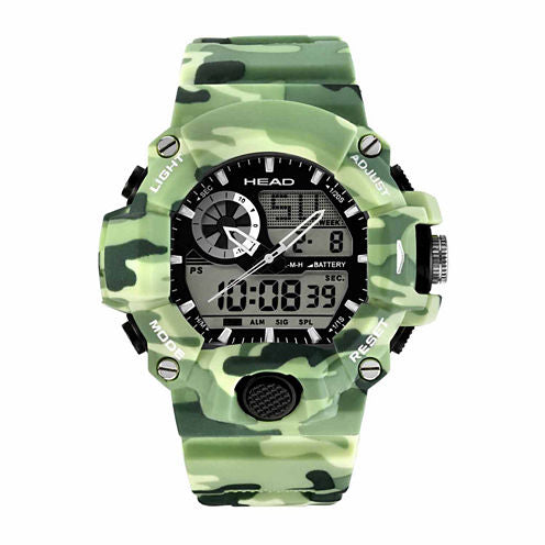 Head Freeride Mens Green Strap Watch-He-105-04