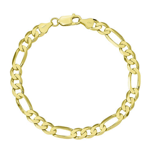 Womens 7 Inch 10K Gold Chain Bracelet