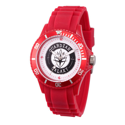 Guardian Of The Galaxy Marvel Mens Red Strap Watch-Wma000108