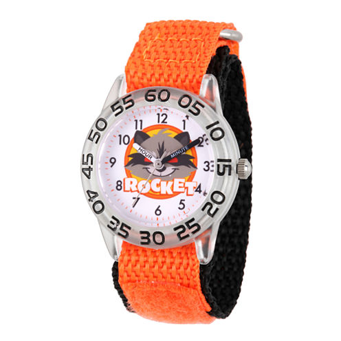 Guardian Of The Galaxy Marvel Boys Orange Strap Watch-Wma000139