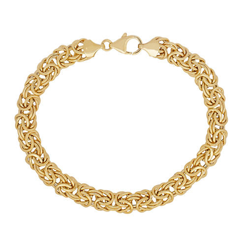 Womens 7 1/2 Inch 14K Gold Link Bracelet