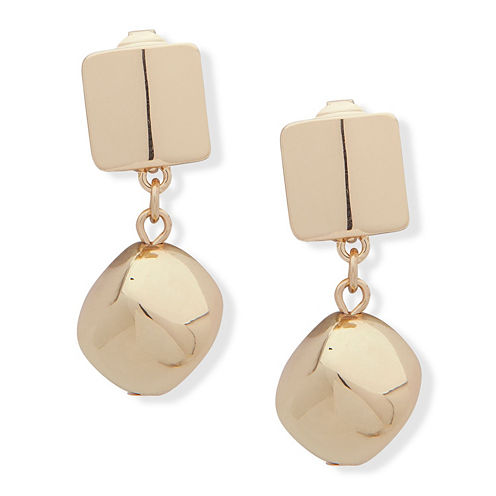 Gloria Vanderbilt Brass Clip On Earrings