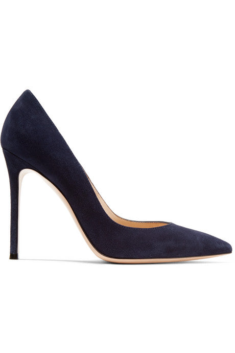 105 suede pumps