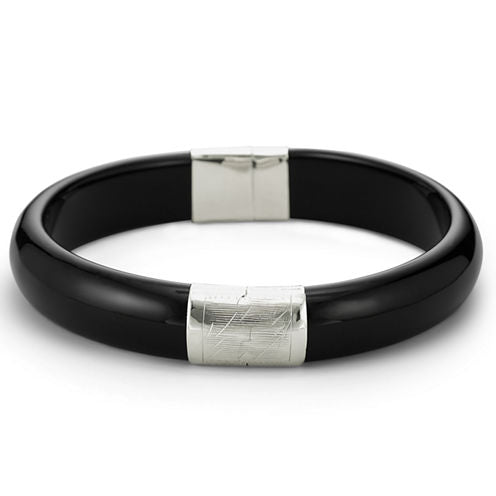 Genuine Onyx Bangle Sterling Silver