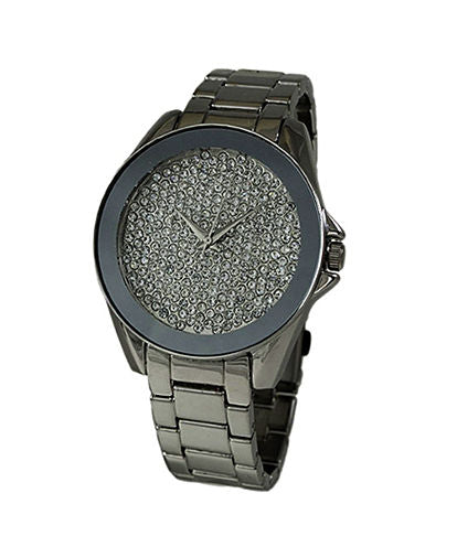 Geneva Platinum Womens Gray Bracelet Watch-1520