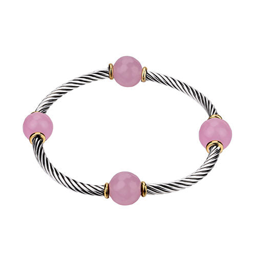 Footnotes Womens Pink Stretch Bracelet