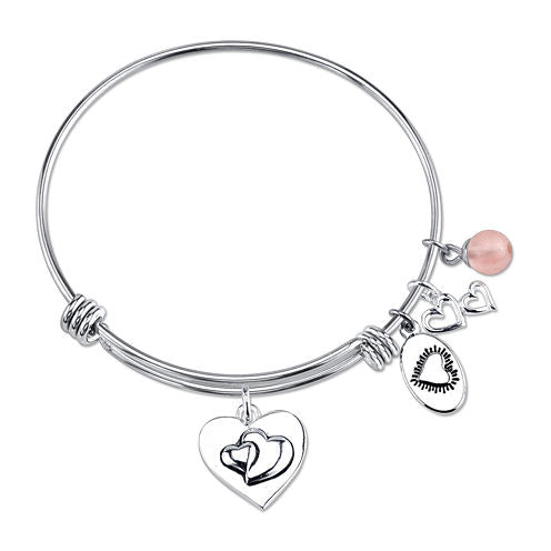 Footnotes Too® Stainless Steel Sisters Expandable Bangle Bracelet