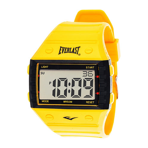 Everlast® Yellow Silicone Strap Digital Sport Watch