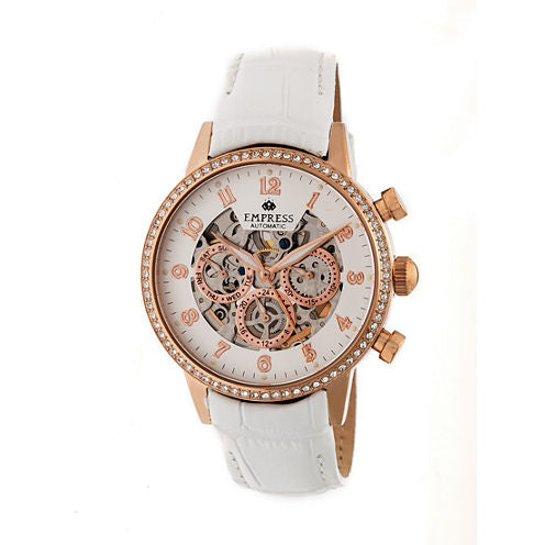 Empress Unisex White Strap Watch-Empem2005