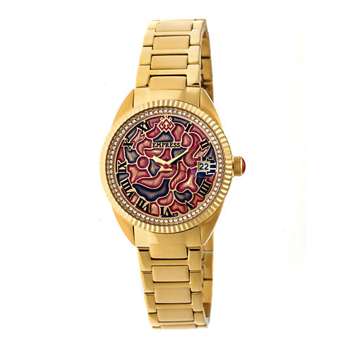 Empress Unisex Gold Tone Bracelet Watch-Empem1802