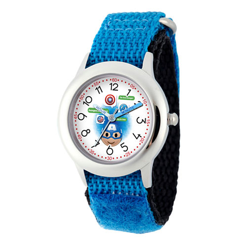 Emoji Marvel Boys Blue Strap Watch-Wma000088