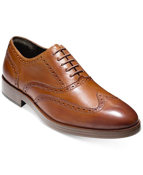 Men's Henry Grand Short Wing-Tip Oxfords