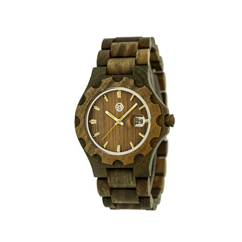 Earth Wood Gila Olive Bracelet Watch with Date ETHEW3304