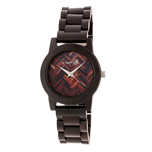 Earth Wood Crown Unisex Brown Bracelet Watch-Ethew4502