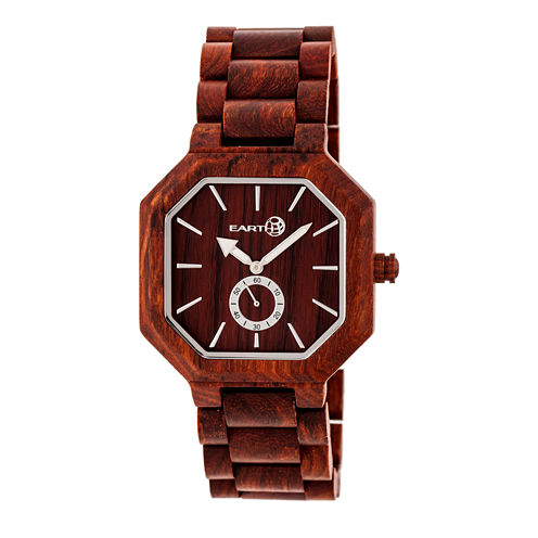 Earth Wood Acadia Unisex Red Bracelet Watch-Ethew4703