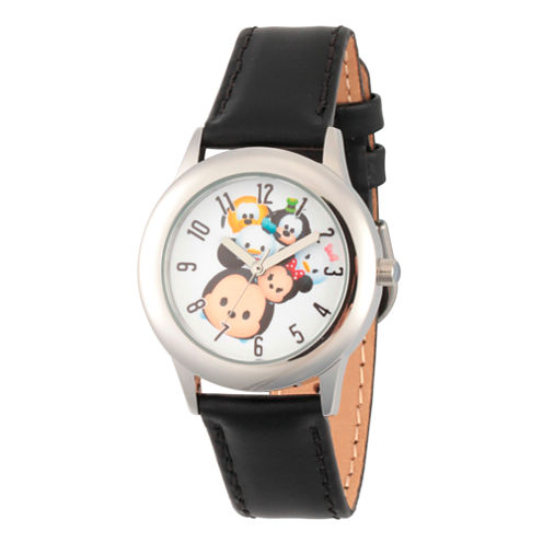 Disney Tsum Tsum Boys Black Strap Watch-Wds000120