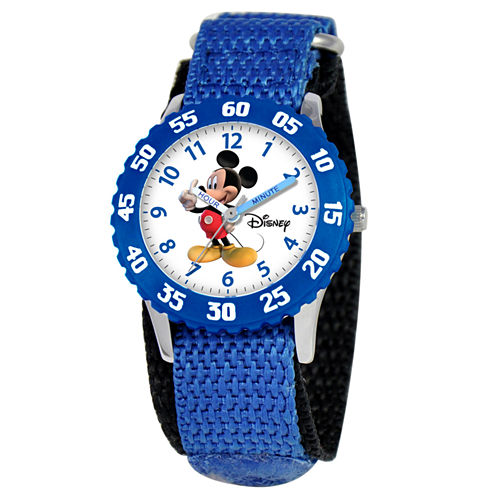 Disney Time Teacher Mickey Mouse Kids Blue Watch