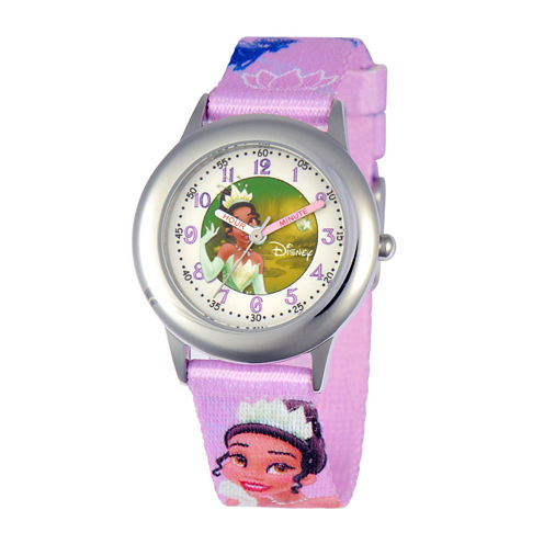 Disney Tiana Kids Time Teacher Purple Strap Watch