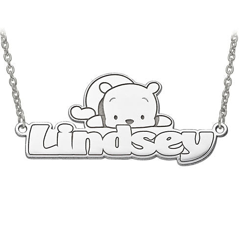 Disney Personalized Winnie the Pooh Name Necklace