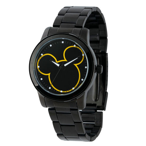 Disney Mickey Mouse Mens Black Bracelet Watch-W001989