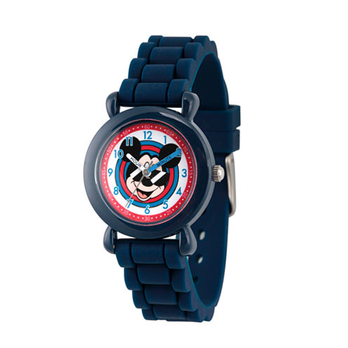 Disney Mickey Mouse Boys Blue Strap Watch-Wds000143