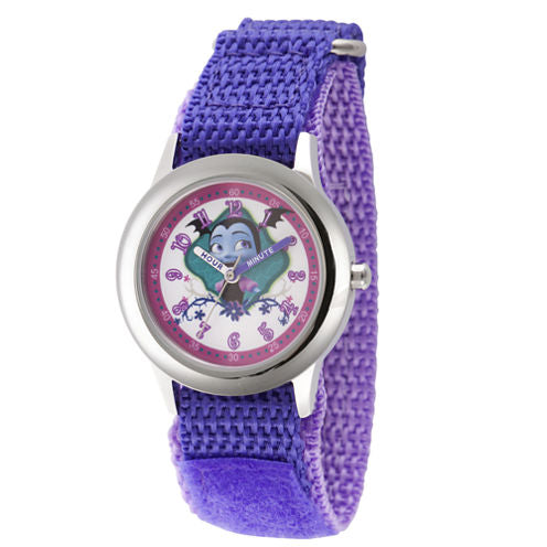 Disney Girls Purple Strap Watch-Wds000422