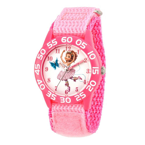 Disney Fancy Nancy Girls Pink Strap Watch-Wds000588