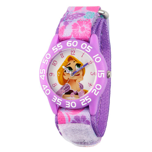 Disney Disney Princess Girls Purple Strap Watch-Wds000547