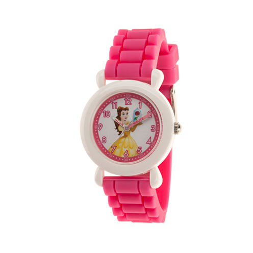 Disney Disney Princess Girls Pink Strap Watch-Wds000526