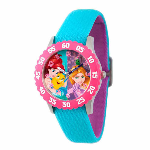 Disney Disney Princess Girls Blue Strap Watch-Wds000055