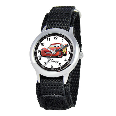 Disney Cars Kids Time Teacher Nylon Fast Strap Watch