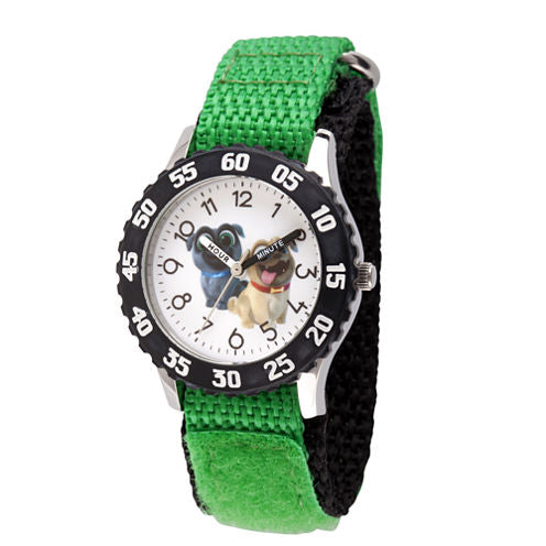 Disney Boys Green Strap Watch-Wds000434