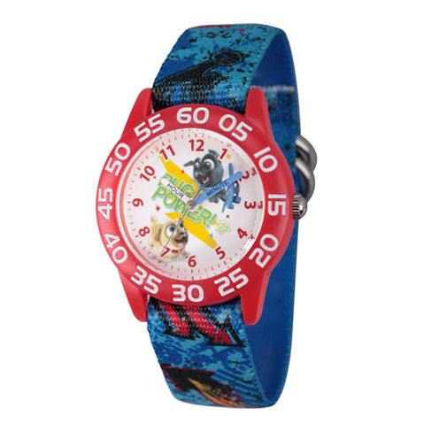 Disney Boys Blue Strap Watch-Wds000427