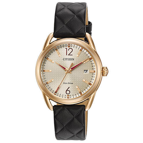 Drive from Citizen Womens Black Strap Watch-Fe6083-13p