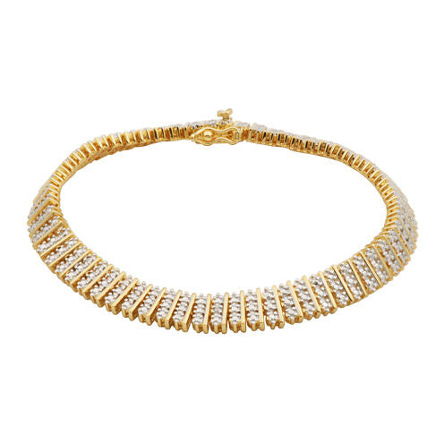 Diamond-Accent Multi-Row Tennis Bracelet