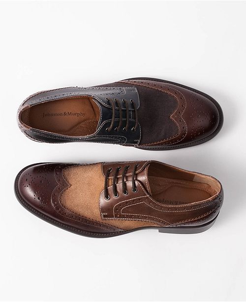 Men's Fletcher Wingtip Lace-Up Oxfords