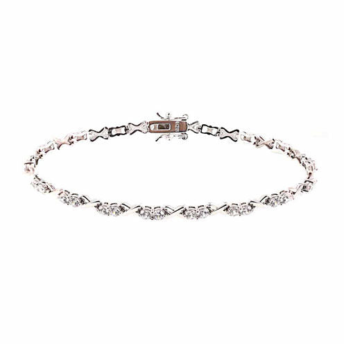 Diamonart Womens 3 5/8 CT. T.W. Cubic Zirconia Tennis Bracelet