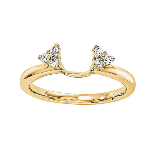 Diamond Accent 14K Yellow Gold Ring Wrap