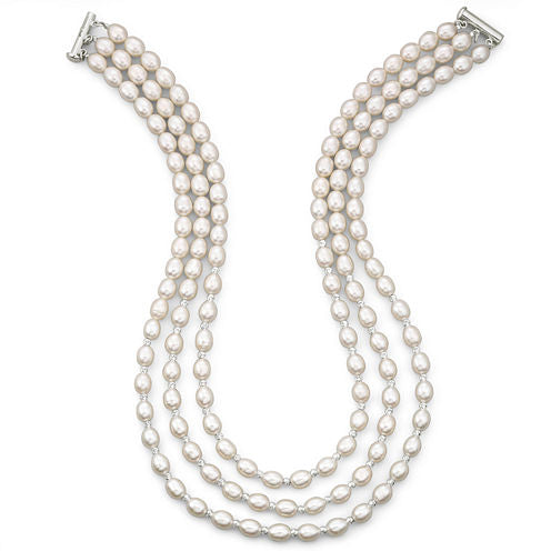 Cultured Freshwater Pearl Triple-Strand Necklace