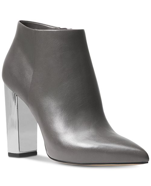 Paloma Metallic-Heel Booties