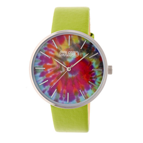 Crayo Unisex Green Strap Watch-Cracr4201