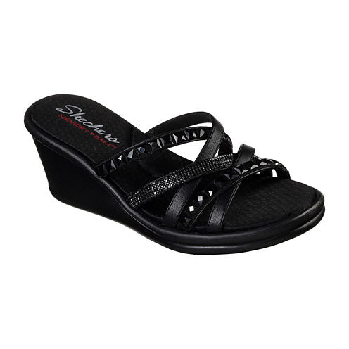 Skechers Rumblers Womens Wedge Sandals